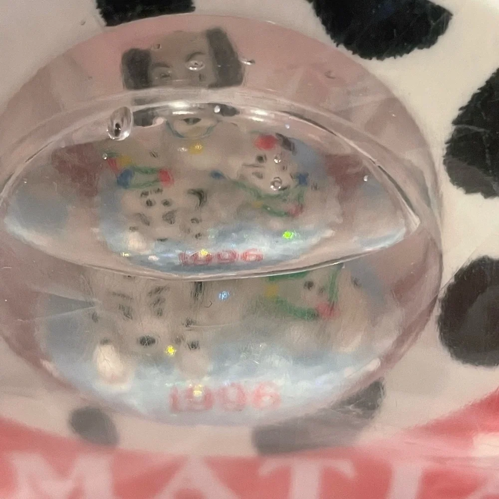 1996 McDonalds Vintage Dalmatians Snow Globe Ornament Collect Novelty Decoration